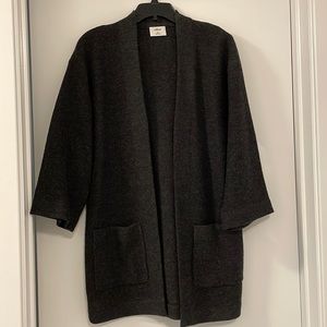 Aritzia, Wilfred Sweater Jacket, Size XS, charcoal